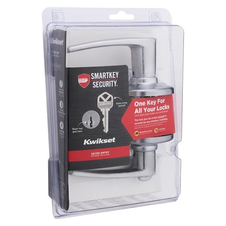 Kwikset Kwikset Delta Satin Chrome Entry Door Knob 1-3/8 in. 94050-675